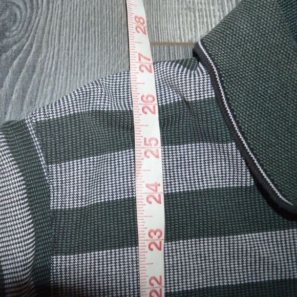 Vintage Ashworth Masters Knit Polo Golf Augusta Green Striped Shirt - Picture 8 of 8